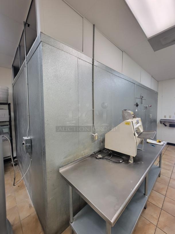 Imperial 18' SELF-CONTAINED Walk-in Cooler with 3 Glass Door Pass-Through & Bonus Shelving! Massive cold storage and display solution available! We're offering a fantastic deal on a 18-foot Imperial Super Insulated Walk-in Cooler, featuring a convenient 3-Glass Door Pass-Through for easy merchandising and access. As a special bonus, this package includes additional shelving to get you organized right away! See video in description below 👇- *BUYER MUST DISASSEMBLE AND REMOVE - NO SHIPPING OR HANDLING AVAILABLE* - Image 6 of 16