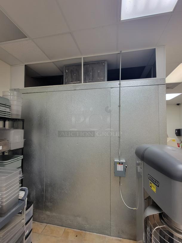 Imperial 18' SELF-CONTAINED Walk-in Cooler with 3 Glass Door Pass-Through & Bonus Shelving! Massive cold storage and display solution available! We're offering a fantastic deal on a 18-foot Imperial Super Insulated Walk-in Cooler, featuring a convenient 3-Glass Door Pass-Through for easy merchandising and access. As a special bonus, this package includes additional shelving to get you organized right away! See video in description below 👇- *BUYER MUST DISASSEMBLE AND REMOVE - NO SHIPPING OR HANDLING AVAILABLE* - Image 16 of 16