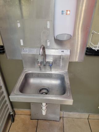 Advance Tabco 7-PS-60 Stainless Steel Wall Mounted Hand Sink - Commercial Grade! Durable and hygienic Stainless Steel Wall Mounted Hand Sink. This commercial-grade sink is essential for any food service establishment, healthcare facility, or commercial kitchen needing a dedicated hand-washing station. *BUYER MUST REMOVE - NO SHIPPING OR HANDLING AVAILABLE*