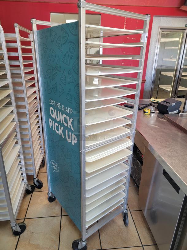 WIN-HOLT AL1820BKD/HD/PO Mobile Pan Rack! Tired of juggling pans and struggling with limited storage space in your commercial kitchen? The Win-Holt Mobile Pan Rack is your ultimate solution for efficient pan management and seamless workflow! *BUYER MUST REMOVE - NO SHIPPING OR HANDLING AVAILABLE* - Image 2 of 2