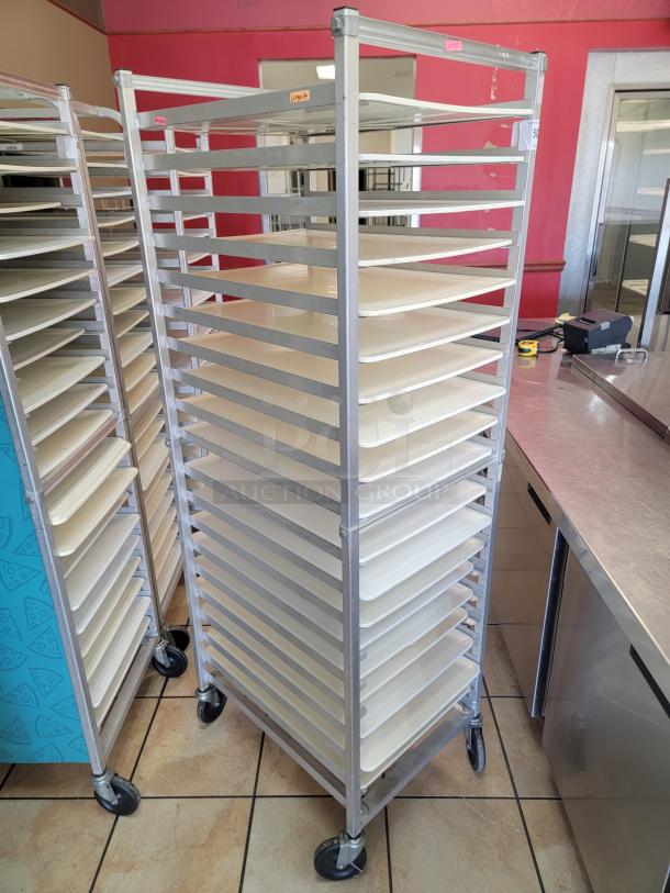 WIN-HOLT AL1820BKD/HD/PO Mobile Pan Rack! Tired of juggling pans and struggling with limited storage space in your commercial kitchen? The Win-Holt Mobile Pan Rack is your ultimate solution for efficient pan management and seamless workflow! *BUYER MUST REMOVE - NO SHIPPING OR HANDLING AVAILABLE* - Image 2 of 2
