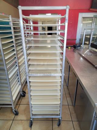WIN-HOLT AL1820BKD/HD/PO Mobile Pan Rack! Tired of juggling pans and struggling with limited storage space in your commercial kitchen? The Win-Holt Mobile Pan Rack is your ultimate solution for efficient pan management and seamless workflow! *BUYER MUST REMOVE - NO SHIPPING OR HANDLING AVAILABLE*