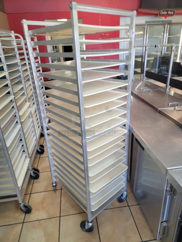 WIN-HOLT AL1820BKD/HD/PO Mobile Pan Rack! Tired of juggling pans and struggling with limited storage space in your commercial kitchen? The Win-Holt Mobile Pan Rack is your ultimate solution for efficient pan management and seamless workflow! *BUYER MUST REMOVE - NO SHIPPING OR HANDLING AVAILABLE* - Image 2 of 2