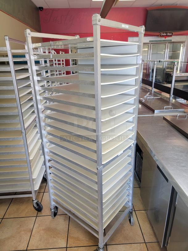 WIN-HOLT AL1820BKD/HD/PO Mobile Pan Rack! Tired of juggling pans and struggling with limited storage space in your commercial kitchen? The Win-Holt Mobile Pan Rack is your ultimate solution for efficient pan management and seamless workflow! *BUYER MUST REMOVE - NO SHIPPING OR HANDLING AVAILABLE* - Image 2 of 2