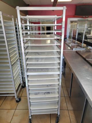 WIN-HOLT AL1820BKD/HD/PO Mobile Pan Rack! Tired of juggling pans and struggling with limited storage space in your commercial kitchen? The Win-Holt Mobile Pan Rack is your ultimate solution for efficient pan management and seamless workflow! *BUYER MUST REMOVE - NO SHIPPING OR HANDLING AVAILABLE*