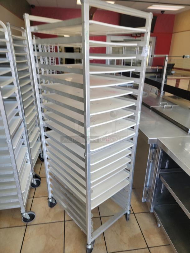 WIN-HOLT AL1820BKD/HD/PO Mobile Pan Rack! Tired of juggling pans and struggling with limited storage space in your commercial kitchen? The Win-Holt Mobile Pan Rack is your ultimate solution for efficient pan management and seamless workflow! *BUYER MUST REMOVE - NO SHIPPING OR HANDLING AVAILABLE* - Image 2 of 2