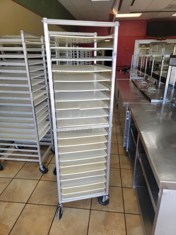 WIN-HOLT AL1820BKD/HD/PO Mobile Pan Rack! Tired of juggling pans and struggling with limited storage space in your commercial kitchen? The Win-Holt Mobile Pan Rack is your ultimate solution for efficient pan management and seamless workflow! *BUYER MUST REMOVE - NO SHIPPING OR HANDLING AVAILABLE* - Image 1 of 2