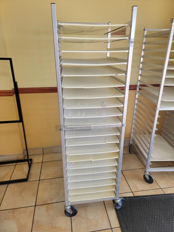 WIN-HOLT AL1820BKD/HD/PO Mobile Pan Rack! Tired of juggling pans and struggling with limited storage space in your commercial kitchen? The Win-Holt Mobile Pan Rack is your ultimate solution for efficient pan management and seamless workflow! *BUYER MUST REMOVE - NO SHIPPING OR HANDLING AVAILABLE* - Image 1 of 2
