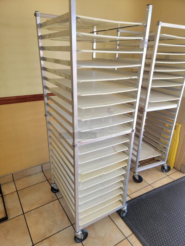WIN-HOLT AL1820BKD/HD/PO Mobile Pan Rack! Tired of juggling pans and struggling with limited storage space in your commercial kitchen? The Win-Holt Mobile Pan Rack is your ultimate solution for efficient pan management and seamless workflow! *BUYER MUST REMOVE - NO SHIPPING OR HANDLING AVAILABLE* - Image 2 of 2