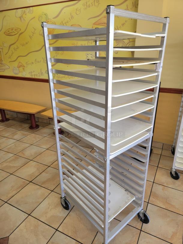 WIN-HOLT AL1820BKD/HD/PO Mobile Pan Rack! Tired of juggling pans and struggling with limited storage space in your commercial kitchen? The Win-Holt Mobile Pan Rack is your ultimate solution for efficient pan management and seamless workflow! *BUYER MUST REMOVE - NO SHIPPING OR HANDLING AVAILABLE* - Image 2 of 2