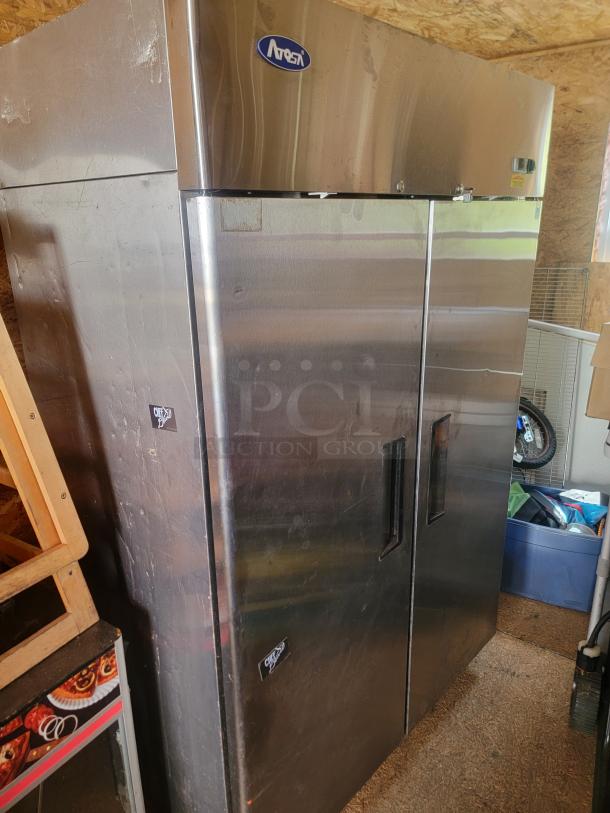 Atosa MBF8002GR 52" Commercial Reach-In Freezer - Excellent Performance, Minor Cosmetic Blemishes! Looking for a high-capacity, reliable freezer for your commercial kitchen at a great value? This Atosa MBF8002GR 52-inch two-door reach-in freezer offers exceptional freezing performance and ample storage, perfect for restaurants, hotels, bakeries, and more. - Image 1 of 6