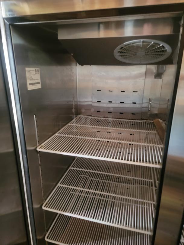 Atosa MBF8002GR 52" Commercial Reach-In Freezer - Excellent Performance, Minor Cosmetic Blemishes! Looking for a high-capacity, reliable freezer for your commercial kitchen at a great value? This Atosa MBF8002GR 52-inch two-door reach-in freezer offers exceptional freezing performance and ample storage, perfect for restaurants, hotels, bakeries, and more. - Image 5 of 6
