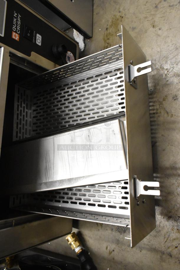 QNC GFII Stainless Steel Ventless Greaseless Fryer, electric, 208/240V, 1 phase. Perforated tray, excellent condition.