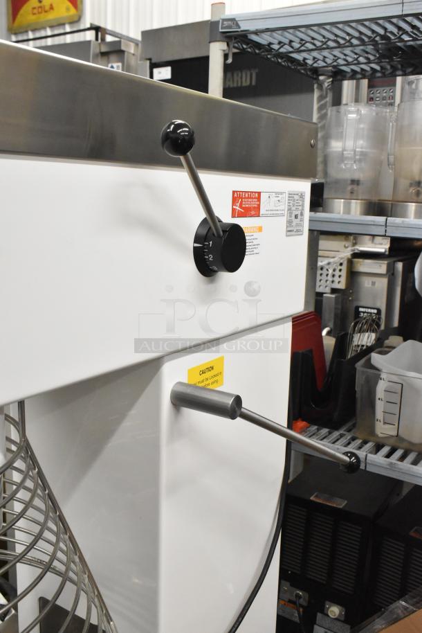 2021 Varimixer V80A planetary dough mixer with 80-quart bowl, guard, hook, whisk, and paddle; 208V, 3-phase.