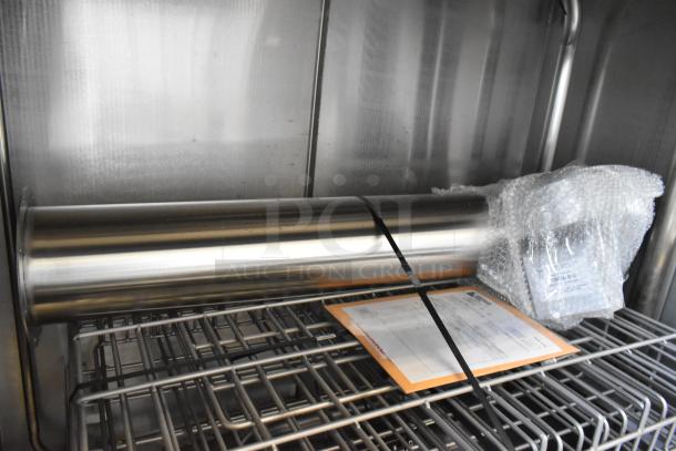 Douglas SD-20-IREL commercial pot and pan washer, stainless steel, front load, 480V, 3 phase, includes manual.