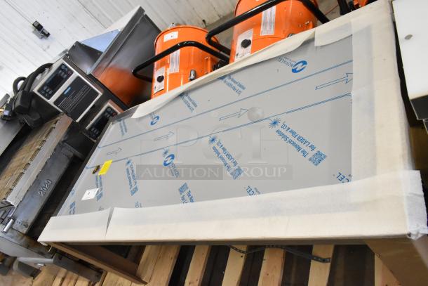 BRAND NEW Hatco FTB-3 stainless steel three pan drop-in frost top, 120 volts, 1 phase, scratch and dent condition.