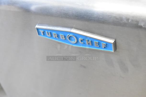 2024 Turbochef HhC2020 commercial conveyor oven, stainless steel, electric-powered, 208/240V, 3 phase, blue brand logo.