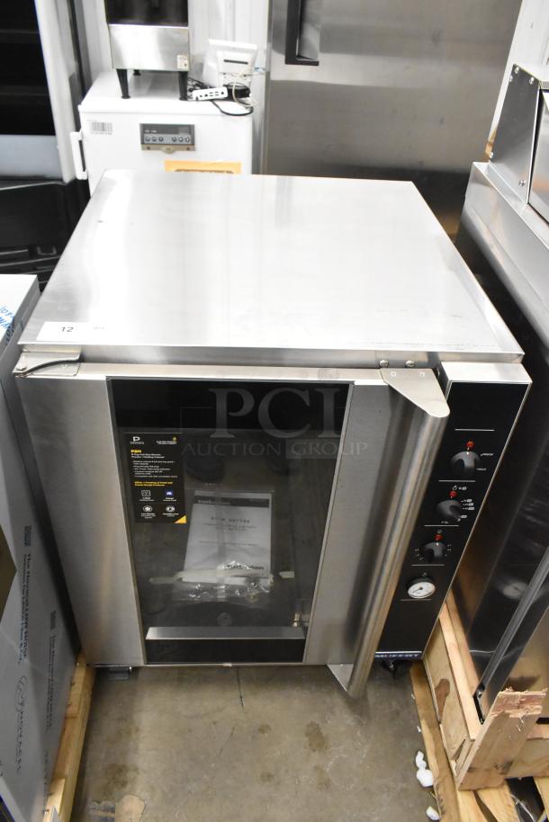 Moffat P8M Turbofan heated cabinet, half height, insulated, on casters, 110-120V, 1 phase, excellent condition, visible controls.