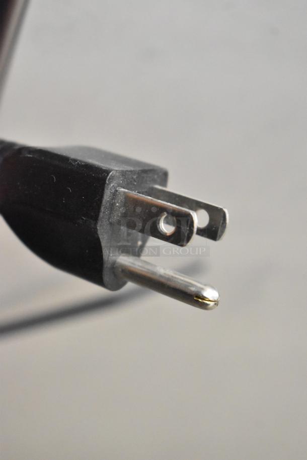 Power plug detail for Moffat P8M Turbofan Commercial Heated Cabinet, 110-120V, 1 Phase.