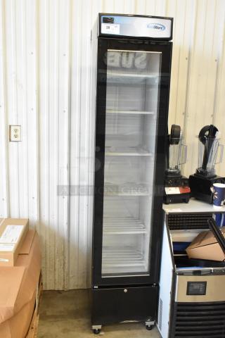 Brand new KoolMore KM-MDF-17S slim commercial merchandiser freezer, 6.5 cu. ft. with manual defrost, 115 volts.