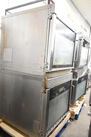 2 Hardt Inferno 3500 rotisserie ovens, 40-bird capacity each, 76,000 BTU, natural gas powered, commercial use.