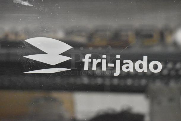 Fri-jado TDR7-P commercial rotisserie oven, electric-powered, 208V, 3-phase, on casters. Some surface wear visible.