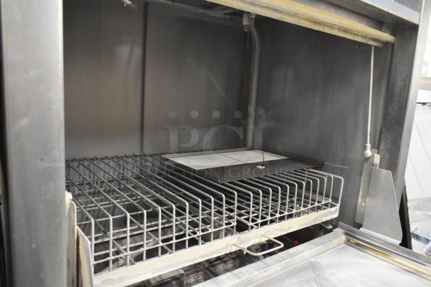 Douglas SD-20-ELEL commercial front load pot and pan washer, stainless steel, interior view, used condition.