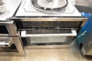 BRAND NEW 2024 KoolMore KM-CWO30-SS convection oven with microwave; visible glass damage; 120V, 1 phase.