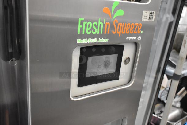 JBT 2ND-GEN-MFJ-HE Fresh 'N Squeeze citrus juicer, stainless steel, touchscreen, commercial casters, 120V.