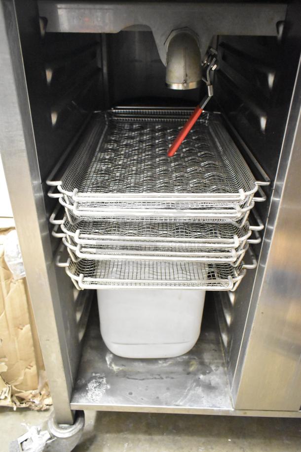 Rational SCCWE62 SelfCookingCenter 2019 convection oven on equipment stand with casters, 480V, 3-phase, shown in used condition.