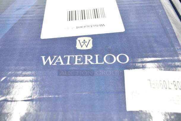 Brand new Waterloo pot and glass filler assembly, model 750PKFH68. Box shows minor scratches and dents.
