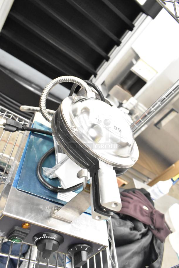 BRAND NEW 2023 Carnival King 382BWM30 Bubble Waffle Maker, non-stick, timer, scratch and dent, 120V, single phase.