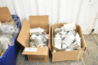 43 Boltic SHAG-K07F HID replacement LED lamps in cardboard boxes. Keystone model KT-LED27PSHID-E26-8CSB-D.