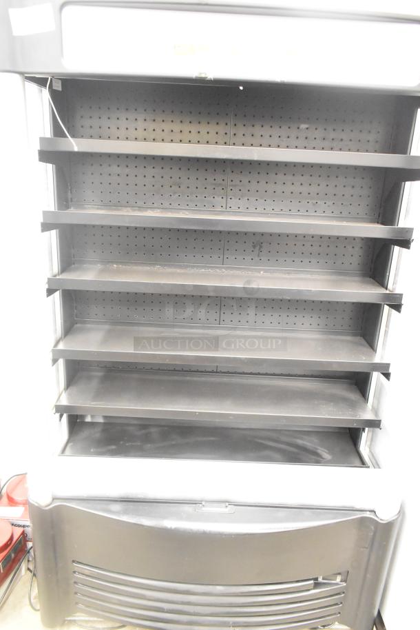 AHT AC-XLS US Metal Commercial Merchandiser, open grab-n-go model, 115 volts, 1 phase, multiple shelves, good condition.
