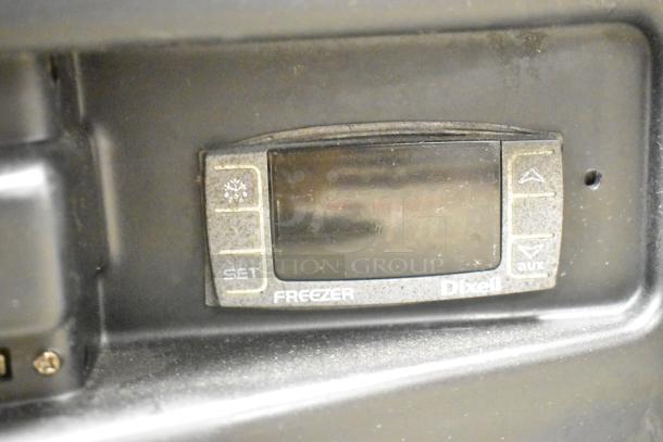AHT AC-XLS US commercial merchandiser control panel with Dixell branding. Freezer functions visible. 115V, 1 Phase.