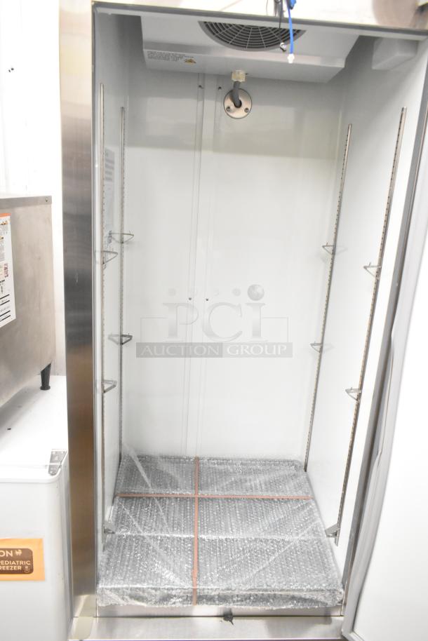 Brand new 2024 Avantco 178A19FHC commercial freezer, single door, 115V, 1 phase, scratch and dent condition.