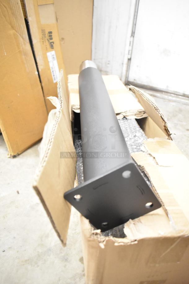 4 brand new scratch and dent items including Bon Chef 52109 EX tabletop, metal oven racks, and boxed legs.