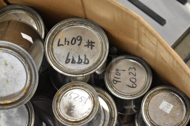 150 cans of Pro Guard Chemicals, including ProFlex 1501 Part A and B Epoxy, labeled with batch numbers in a box.