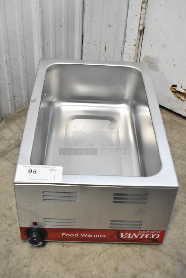 Brand new Avantco 177W50 12" x 20" electric countertop food warmer, 120V, 1 phase, scratch and dent, pristine interior.