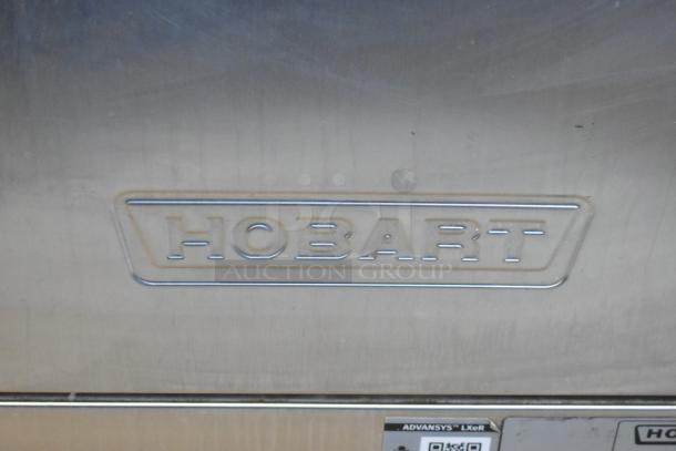 2020 Hobart LXER commercial undercounter dishwasher, stainless steel, 120/208-240V, 1 phase. Visible Hobart logo.