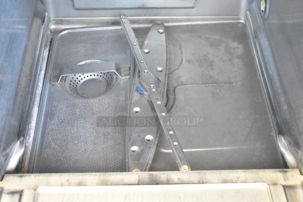 2020 Hobart LXER commercial undercounter dishwasher interior, stainless steel, 120/208-240V, 1 phase, excellent condition.