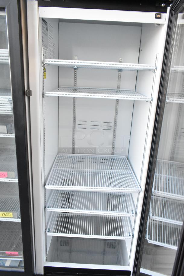 2019 Habco SE18HC single door reach-in cooler with poly-coated racks; commercial grade; 115V, 1 phase.