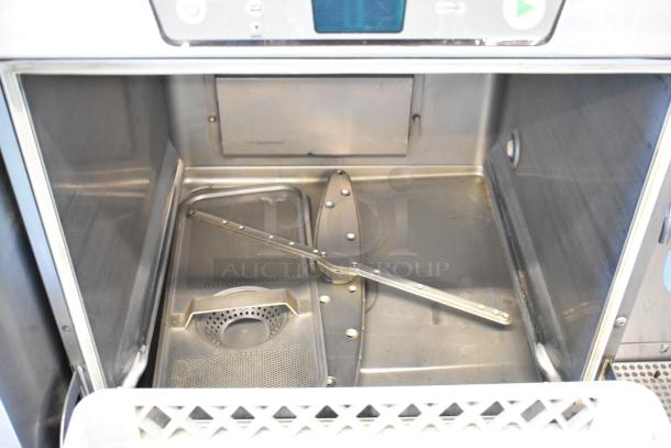2018 Hobart LXER stainless steel commercial undercounter dishwasher, clean interior, 120/208-240V, 1 phase, well-maintained.