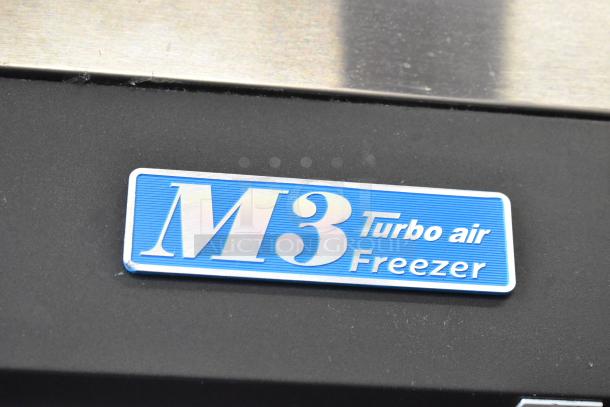 Turbo Air M3F24-1 freezer label, single door, commercial use, includes poly-coated racks, 115 volts, 1 phase.