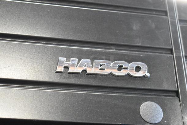 2019 Habco SE18 reach-in cooler, single door, commercial, poly-coated racks, 115V, 1 phase, logo visible.