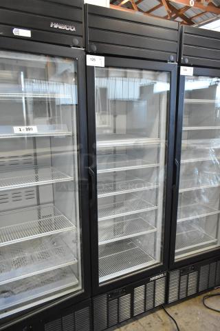 2019 Habco SE18HC commercial cooler, single door, poly coated racks, 115V, excellent condition, visible model nameplate.