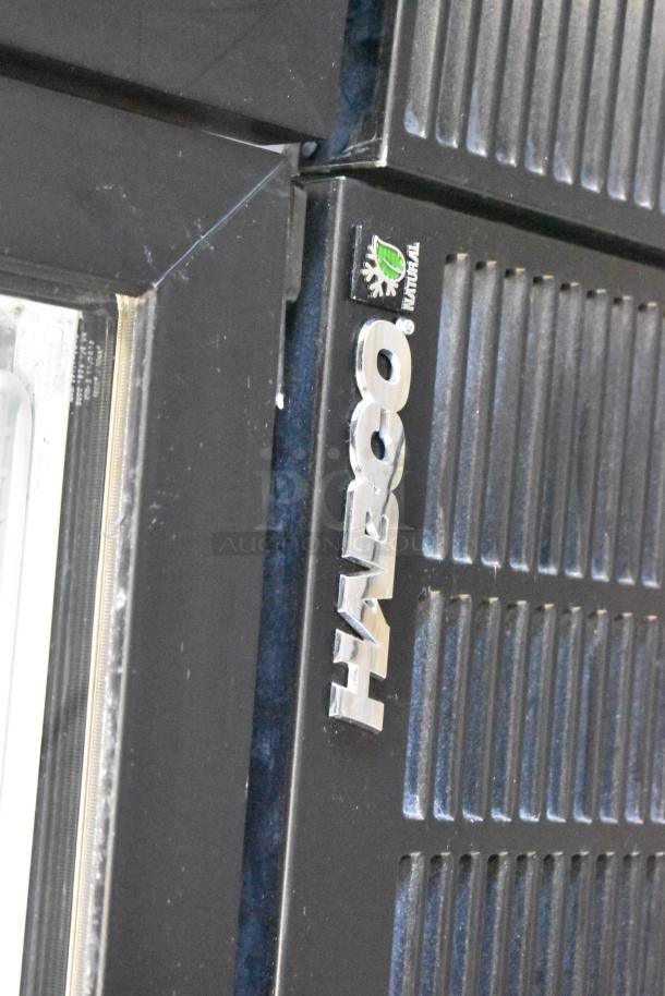 2019 Habco SE18HC cooler, single door, poly-coated racks, black finish, 115V, 1 phase, "HABCO" logo visible.