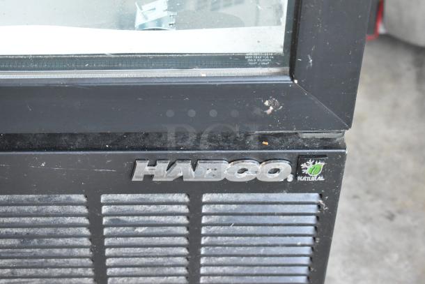 2019 Habco SE18HC Reach In Cooler, single door, 115V, 1 Phase, Habco logo, visible wear, energy-efficient label.