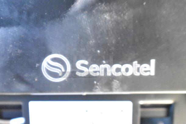 BRAND NEW SCRATCH AND DENT! Sencotel Freazy 2 Slushie Machine, commercial, 2 hoppers, 115V, 1 phase, logo visible.