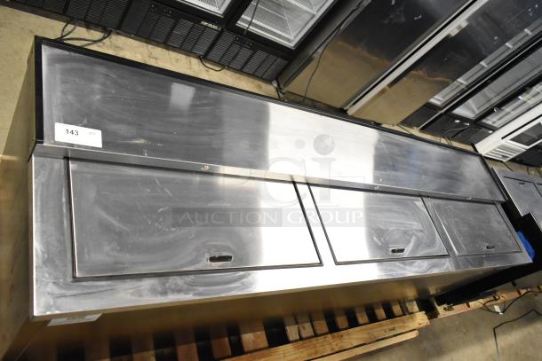 Brand new 2025 True TD-95-38-HC black bottle cooler, commercial grade, with 3 sliding lids; minor scratches visible. 115V, 1 phase.